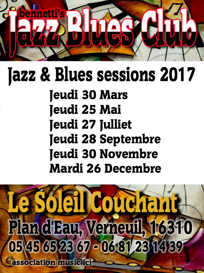 Jazz n Blues Club Dates 2017