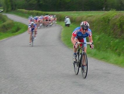 Attacking the bunch out of sheer frustration at St Leger Magnazeix
